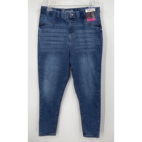 Nobo No Boundaries Super High Rise Stretch Jeans Size XXL Curvy Pull On - Picture 1 of 4